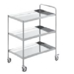 Simply Stainless SS15 800mm w x 550mm d x 900mm h THREE TIER TROLLEY
